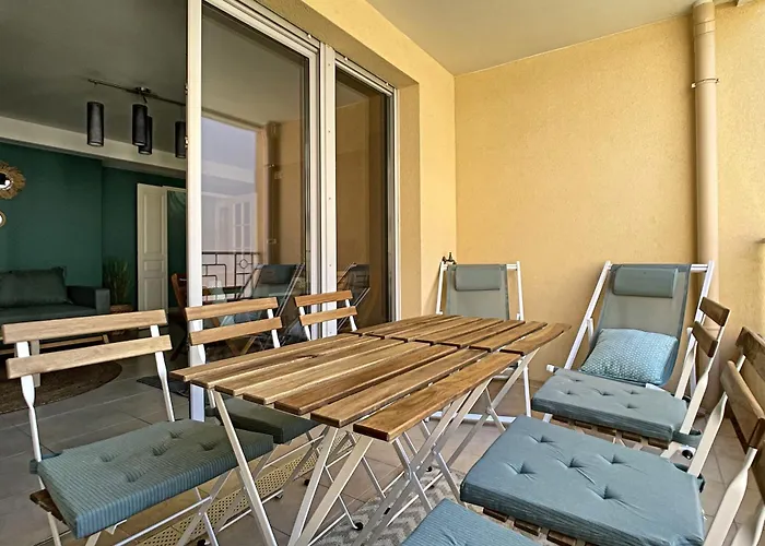 Daire Centre, Lumineux T3 6 Pers Terrasse Wifi Pkg Clim